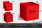 Sorbus 6 Pack 13 Inch Foldable Storage Cubes with Handles- for Organizing Home, Shelves, Nursery, Playroom, Closet and More